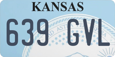 KS license plate 639GVL