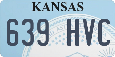 KS license plate 639HVC