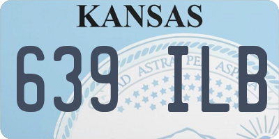 KS license plate 639ILB