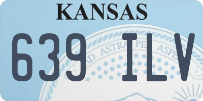KS license plate 639ILV