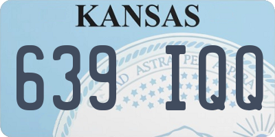 KS license plate 639IQQ