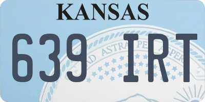 KS license plate 639IRT