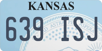 KS license plate 639ISJ
