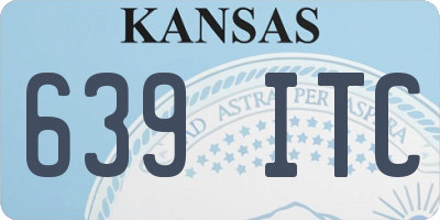 KS license plate 639ITC