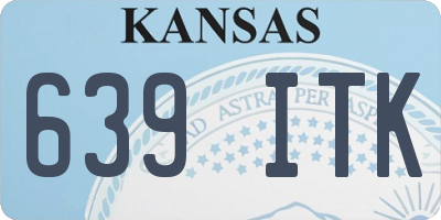 KS license plate 639ITK