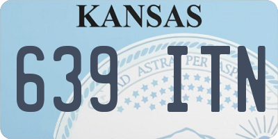 KS license plate 639ITN