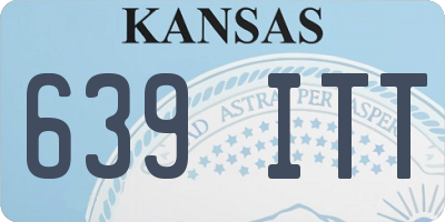 KS license plate 639ITT