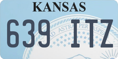 KS license plate 639ITZ
