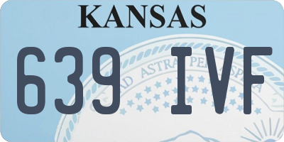 KS license plate 639IVF
