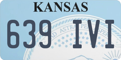 KS license plate 639IVI
