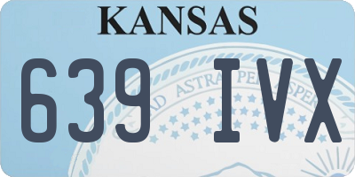 KS license plate 639IVX