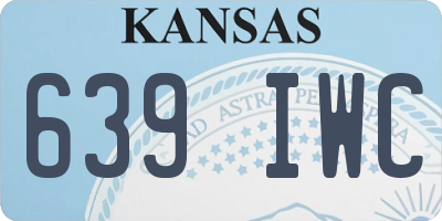 KS license plate 639IWC