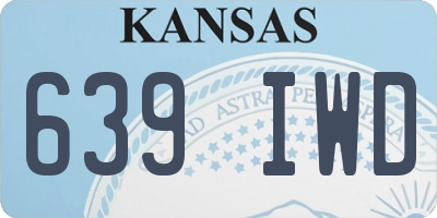 KS license plate 639IWD