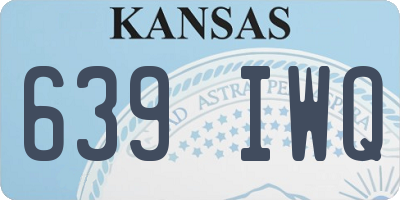 KS license plate 639IWQ