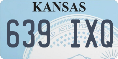KS license plate 639IXQ