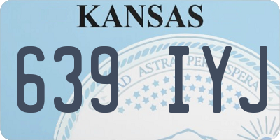 KS license plate 639IYJ