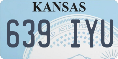KS license plate 639IYU