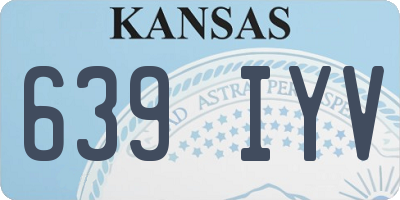 KS license plate 639IYV