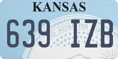 KS license plate 639IZB