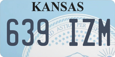 KS license plate 639IZM