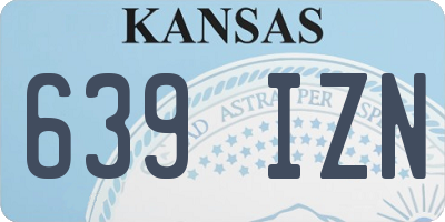 KS license plate 639IZN