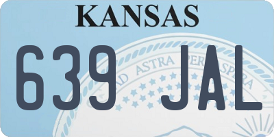 KS license plate 639JAL