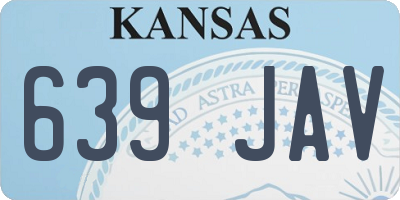 KS license plate 639JAV