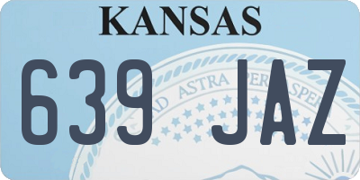 KS license plate 639JAZ