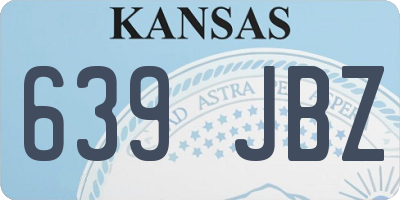 KS license plate 639JBZ