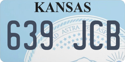 KS license plate 639JCB