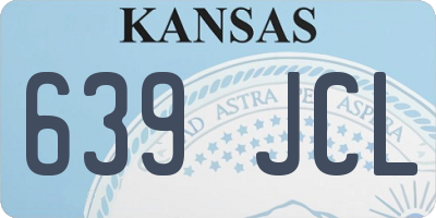 KS license plate 639JCL