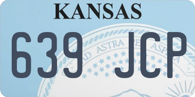KS license plate 639JCP