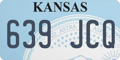 KS license plate 639JCQ