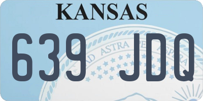 KS license plate 639JDQ