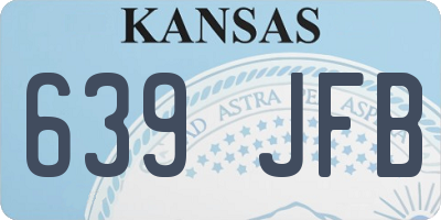 KS license plate 639JFB