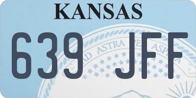 KS license plate 639JFF