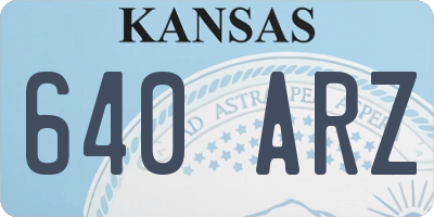 KS license plate 640ARZ