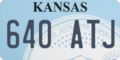 KS license plate 640ATJ