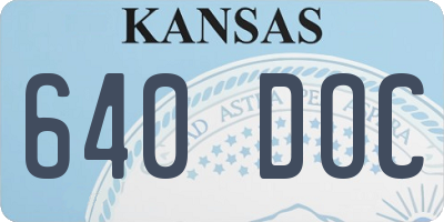 KS license plate 640DOC