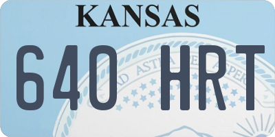 KS license plate 640HRT