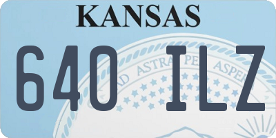 KS license plate 640ILZ