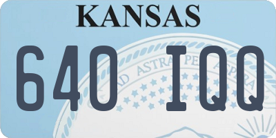KS license plate 640IQQ
