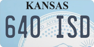 KS license plate 640ISD