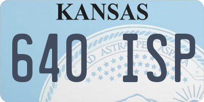 KS license plate 640ISP