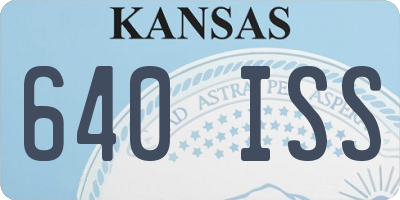 KS license plate 640ISS