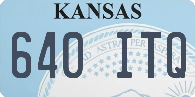 KS license plate 640ITQ