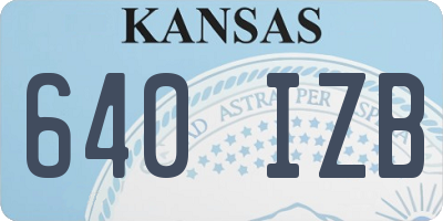KS license plate 640IZB