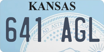 KS license plate 641AGL