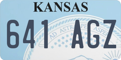 KS license plate 641AGZ