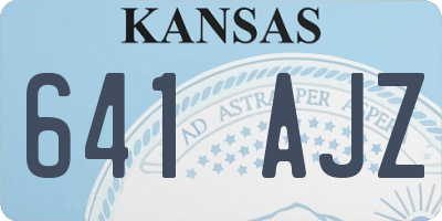 KS license plate 641AJZ